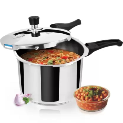 MILTON Pro Cook Sandwich Bottom Stainless Steel Pressure Cooker with Outer Lid 3 L Induction Bottom Pressure Cooker